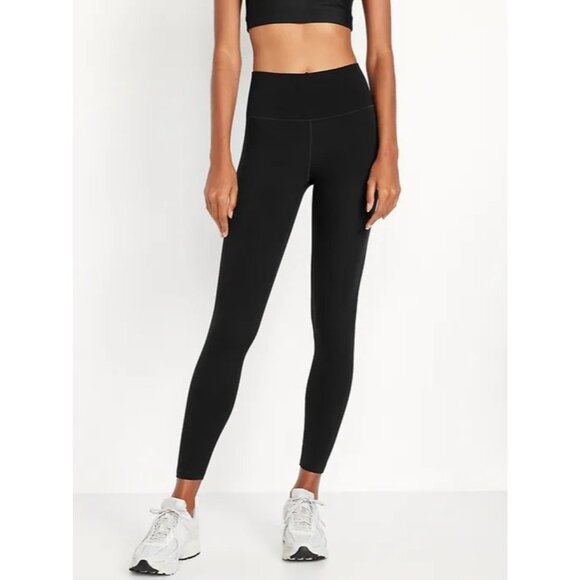 Old Navy High-Waisted StudioSmooth Leggings Black XL - Picture 1 of 4